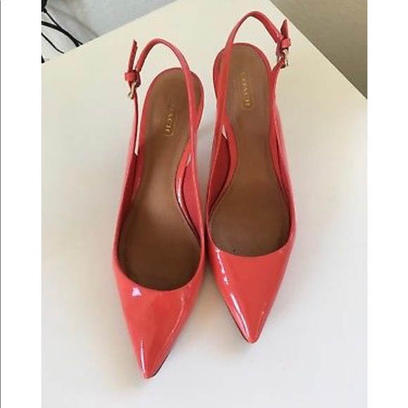 giana patent leather slingbacks by me too